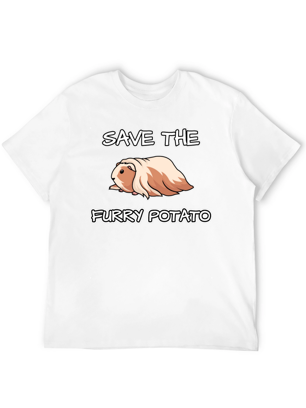 Save The Furry Potato T-Shirt - Guinea Pig Tee