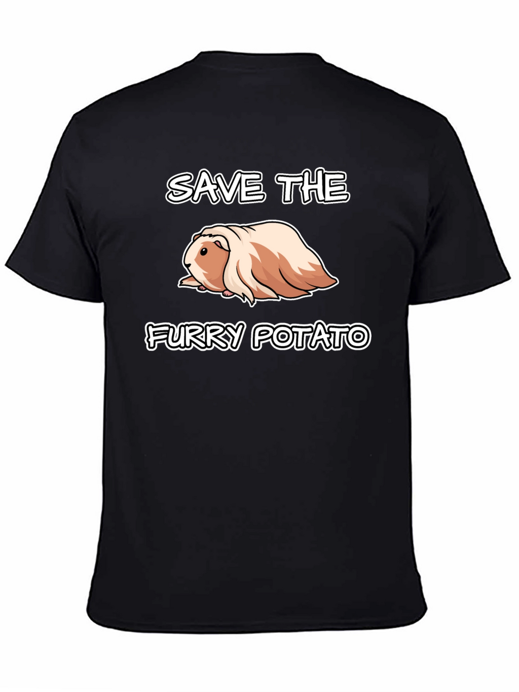 Save The Furry Potato T-Shirt - Guinea Pig Tee