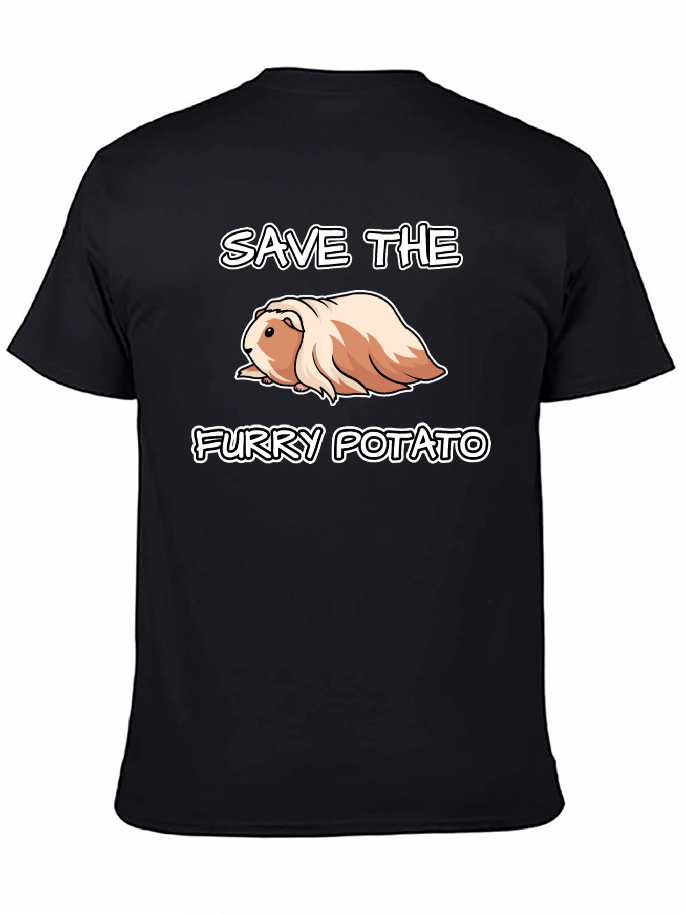 Save The Furry Potato T-Shirt - Guinea Pig Tee