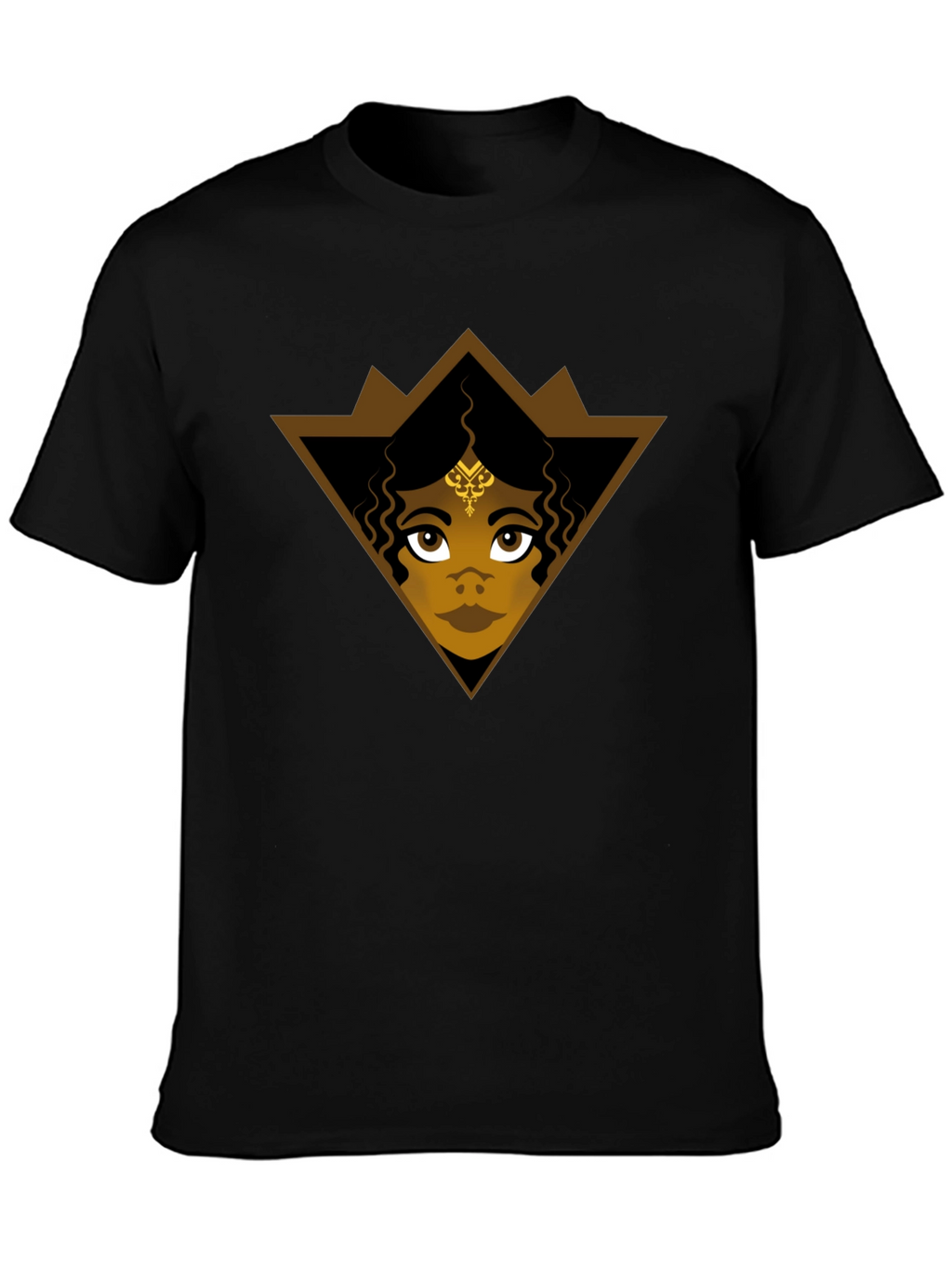 Graphic Tee: Ethnic Woman Triangle Design