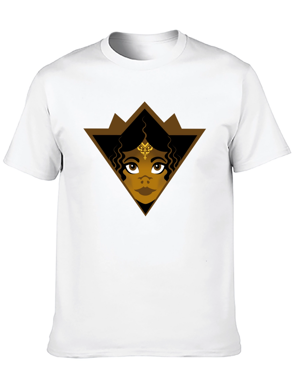 Graphic Tee: Ethnic Woman Triangle Design