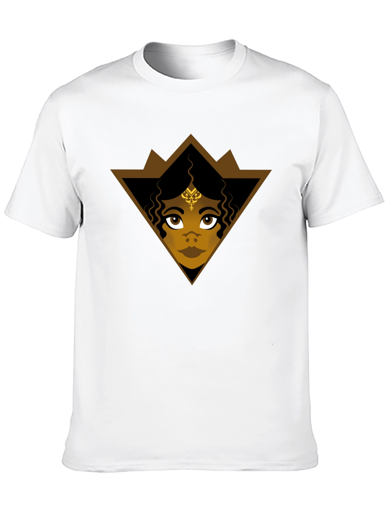 Graphic Tee: Ethnic Woman Triangle Design