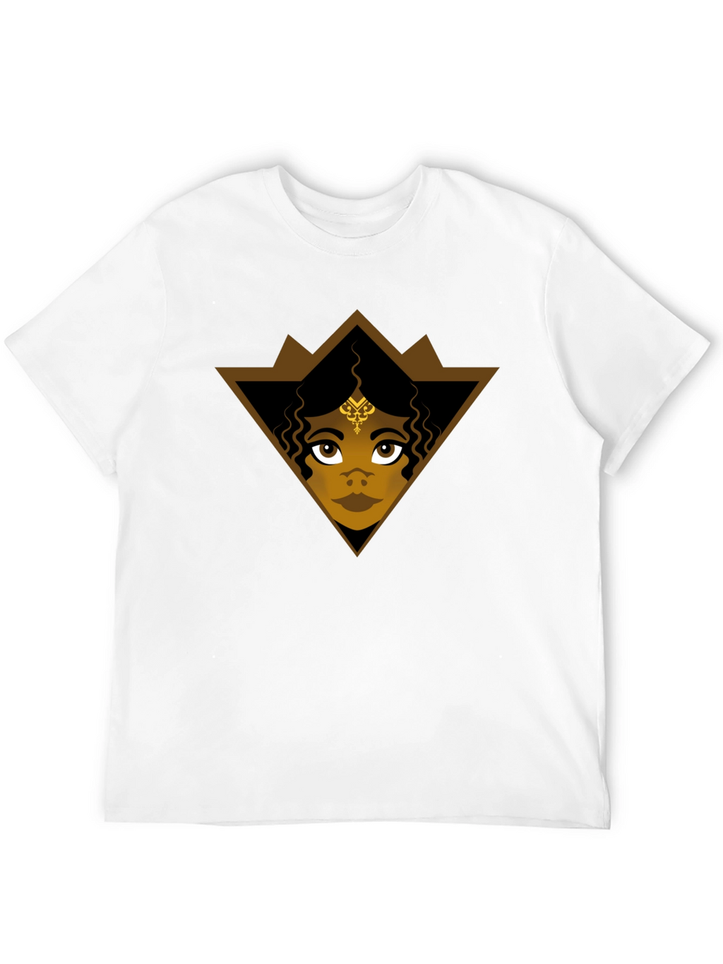 Graphic Tee: Ethnic Woman Triangle Design