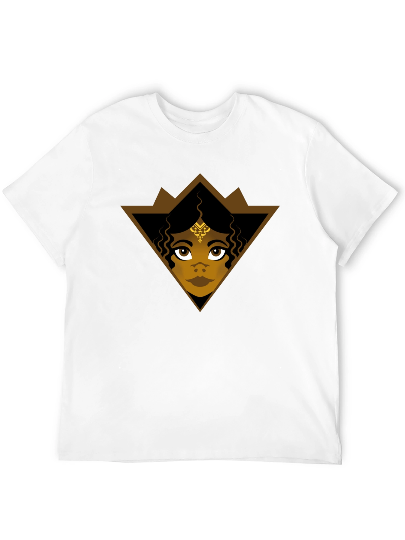 Graphic Tee: Ethnic Woman Triangle Design
