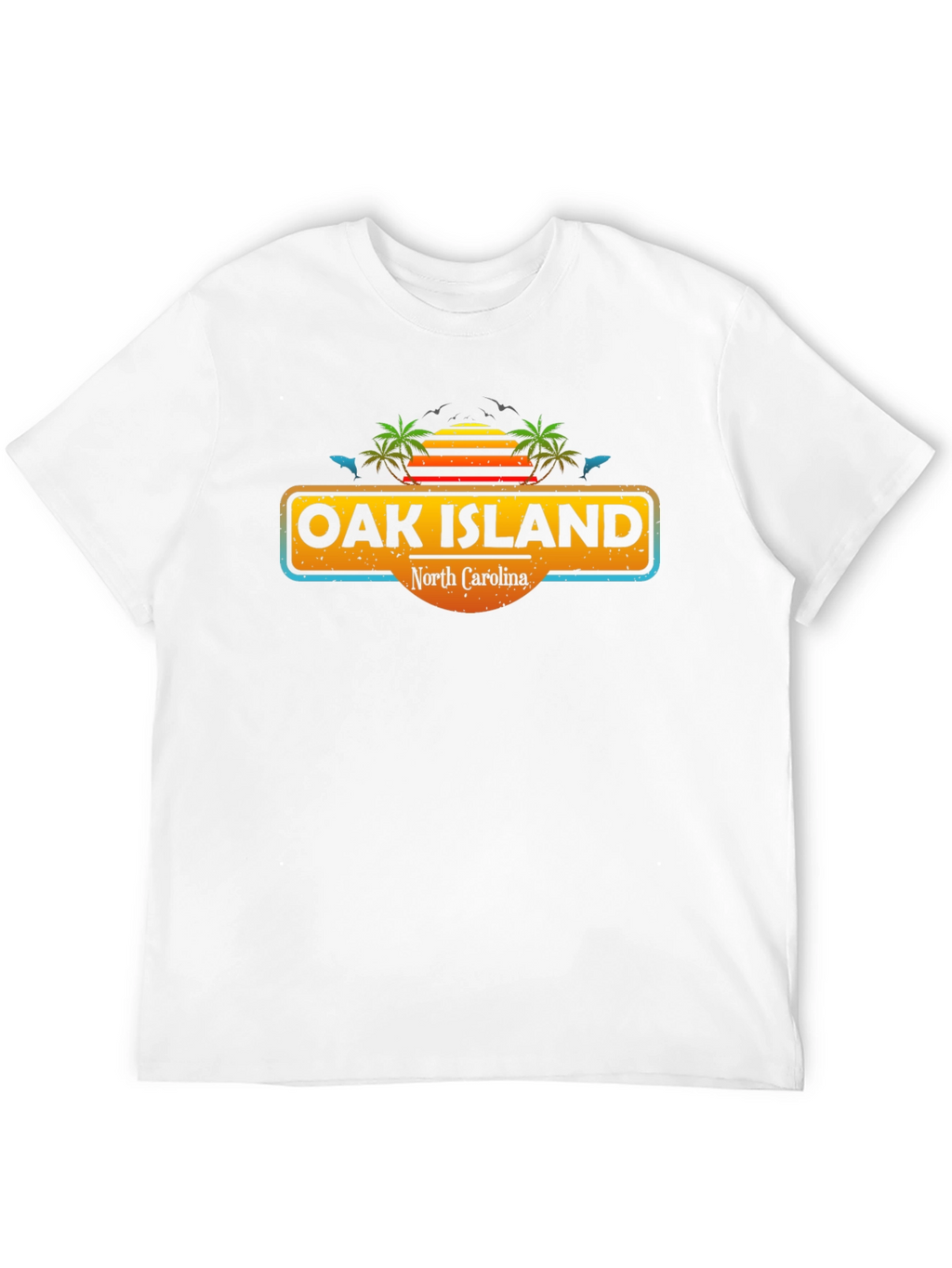 Oak Island North Carolina Tee - Tropical Vibes