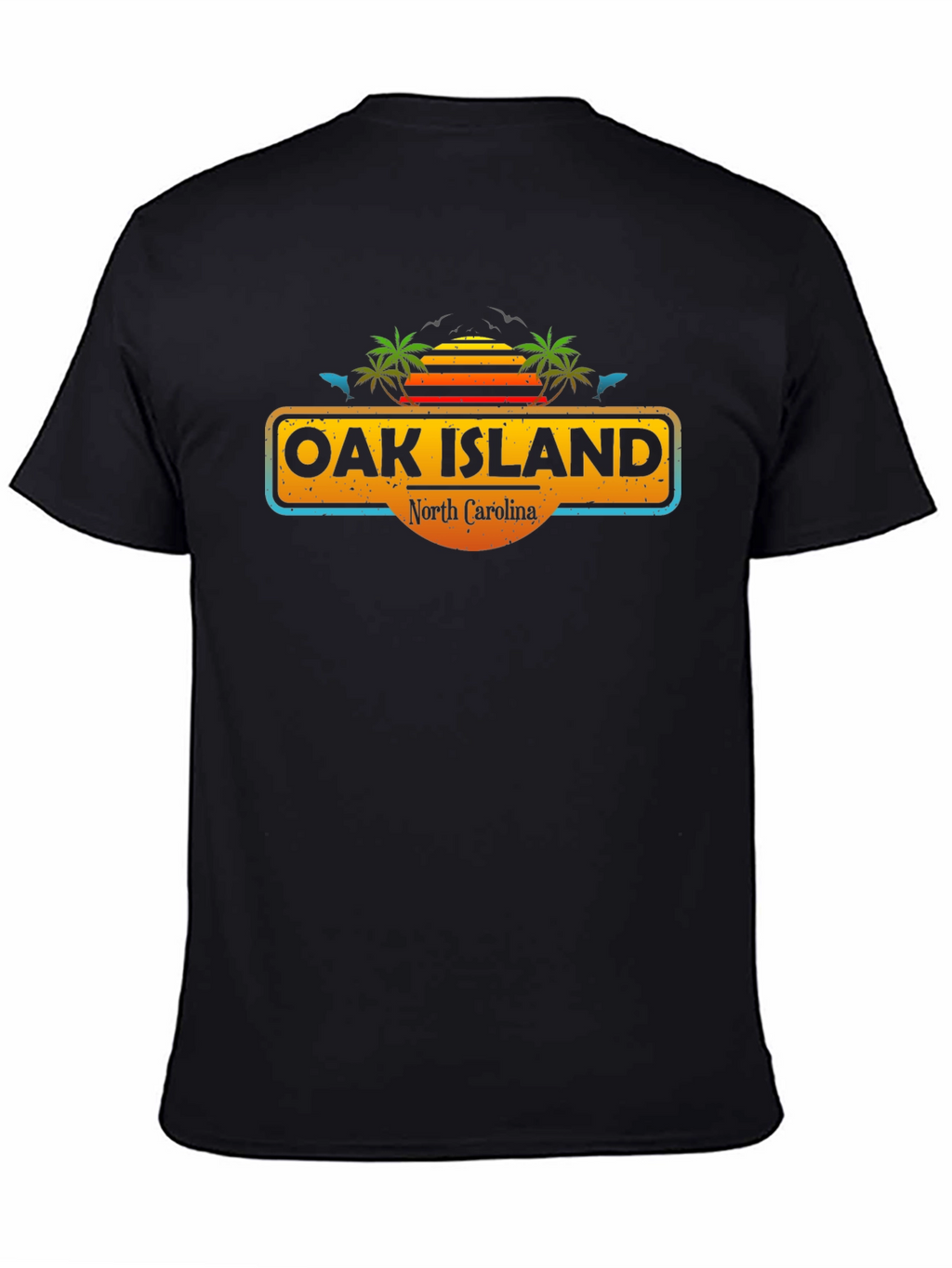 Oak Island North Carolina Tee - Tropical Vibes