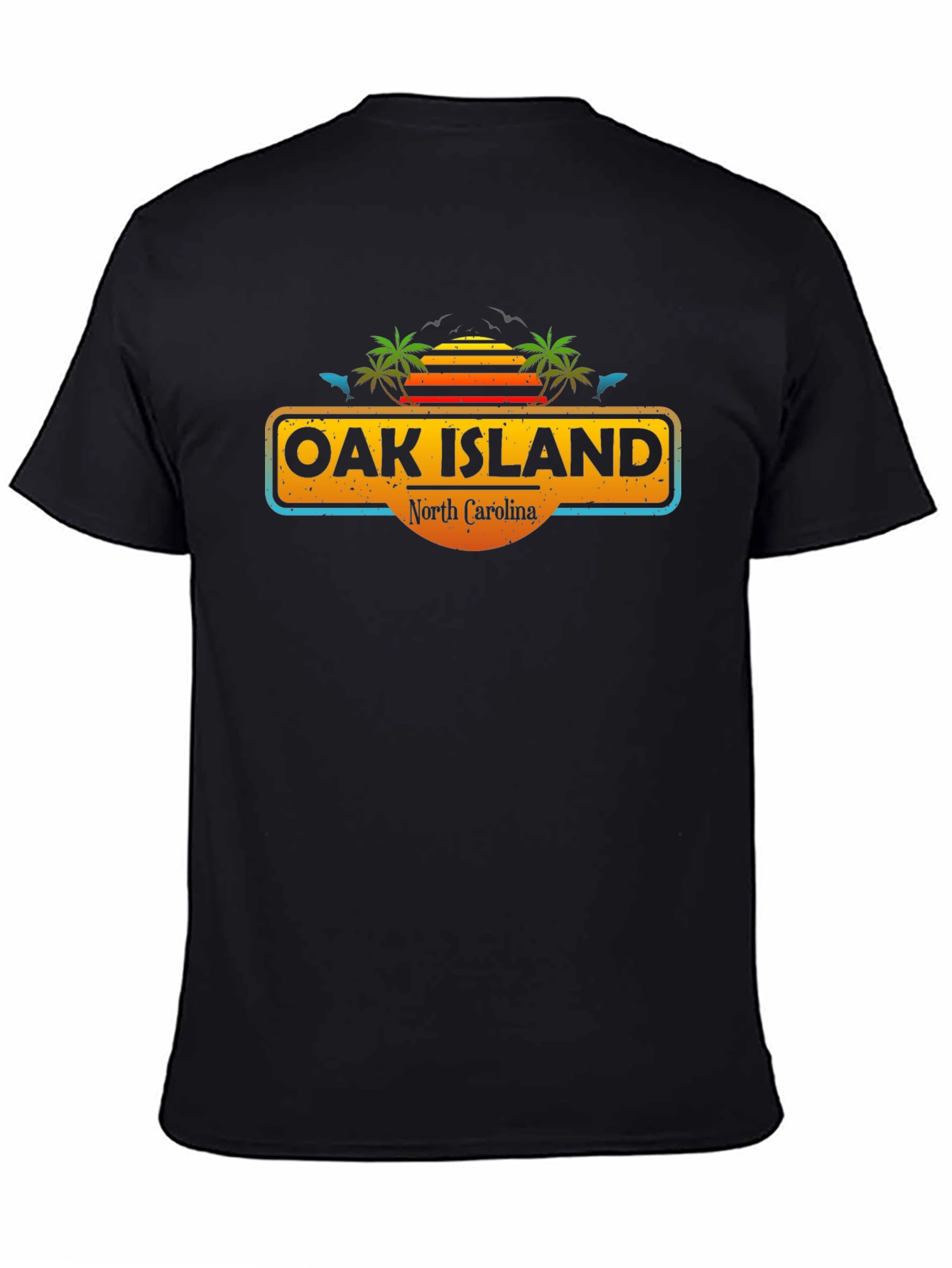 Oak Island North Carolina Tee - Tropical Vibes