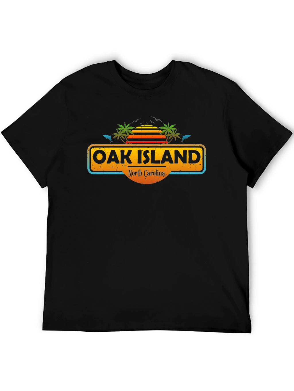 Oak Island North Carolina Tee - Tropical Vibes
