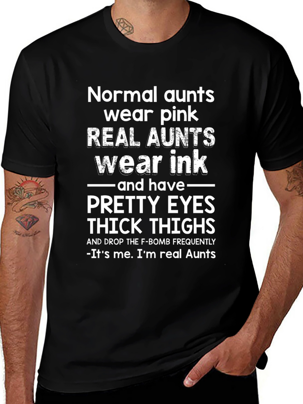 Real Aunts Wear Ink Graphic T-Shirt