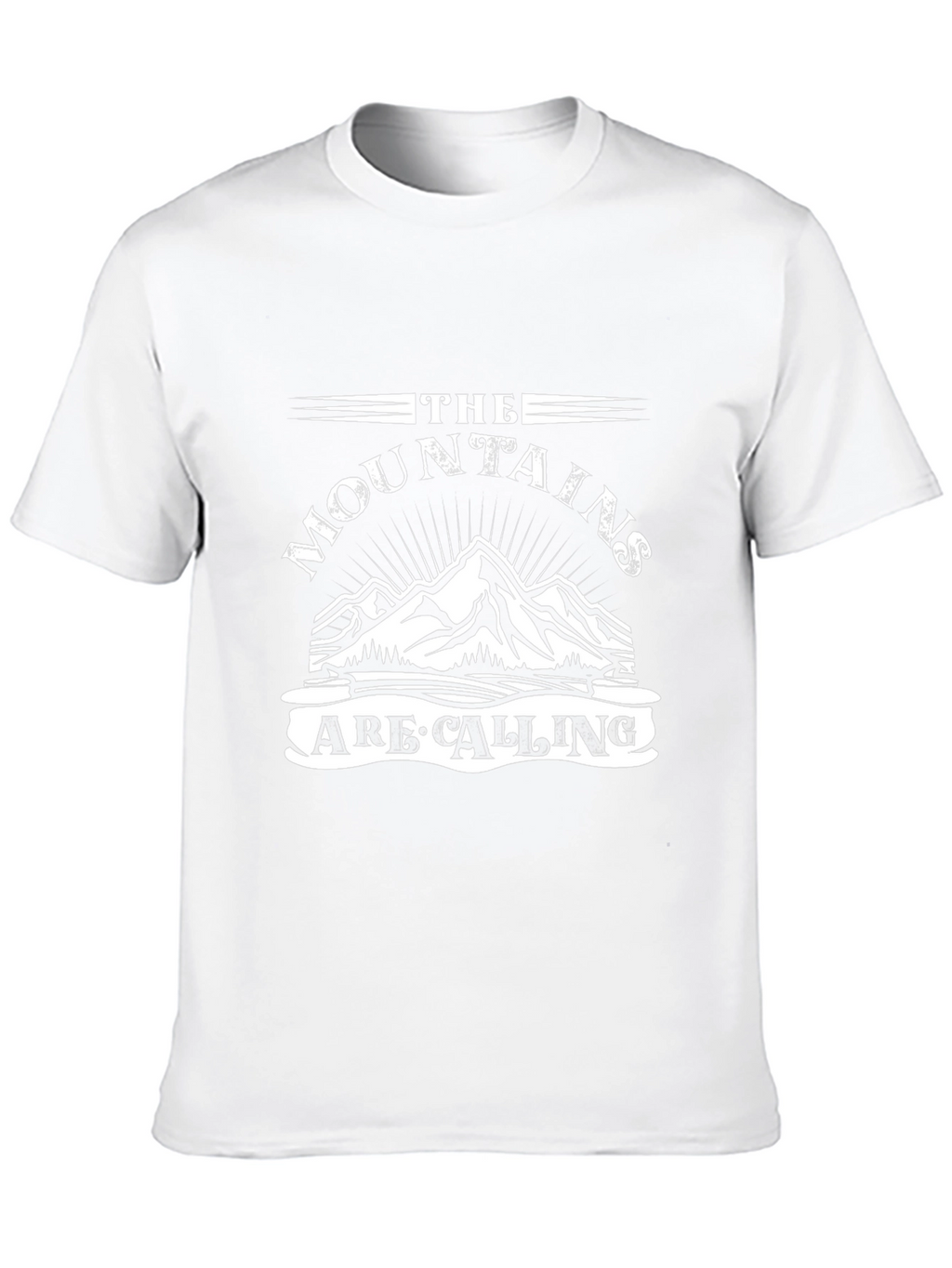 Mountains Are Calling Black T-Shirt