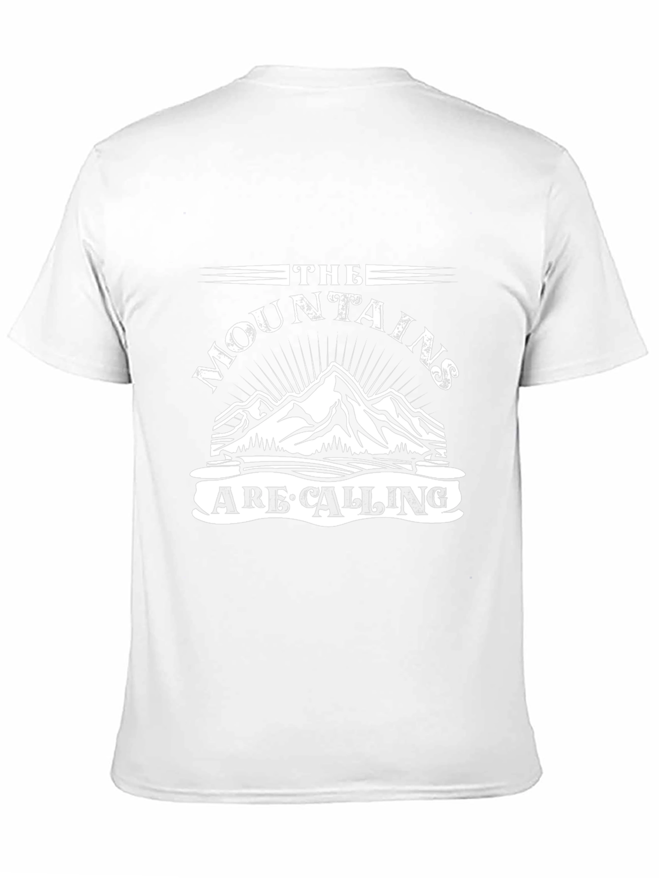 Mountains Are Calling Black T-Shirt