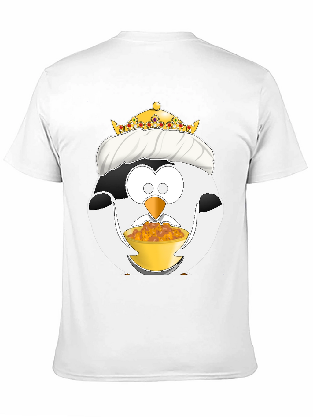 Funny Penguin King Graphic T-Shirt