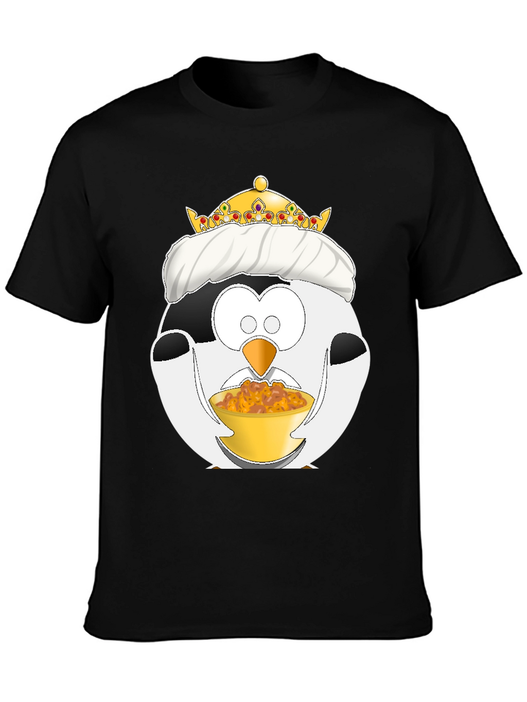 Funny Penguin King Graphic T-Shirt