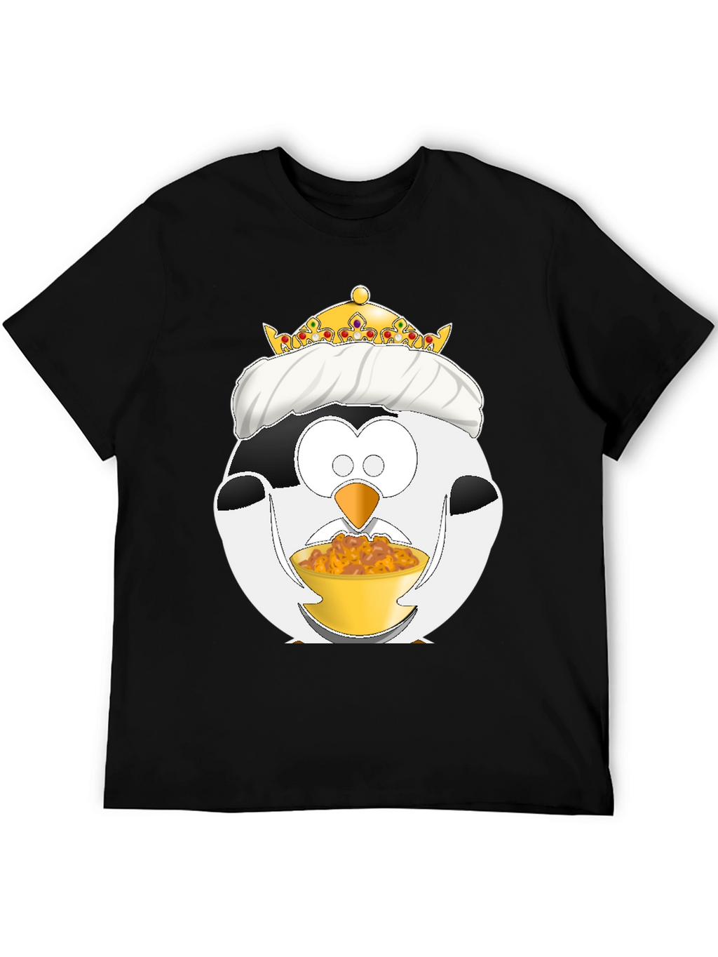 Funny Penguin King Graphic T-Shirt