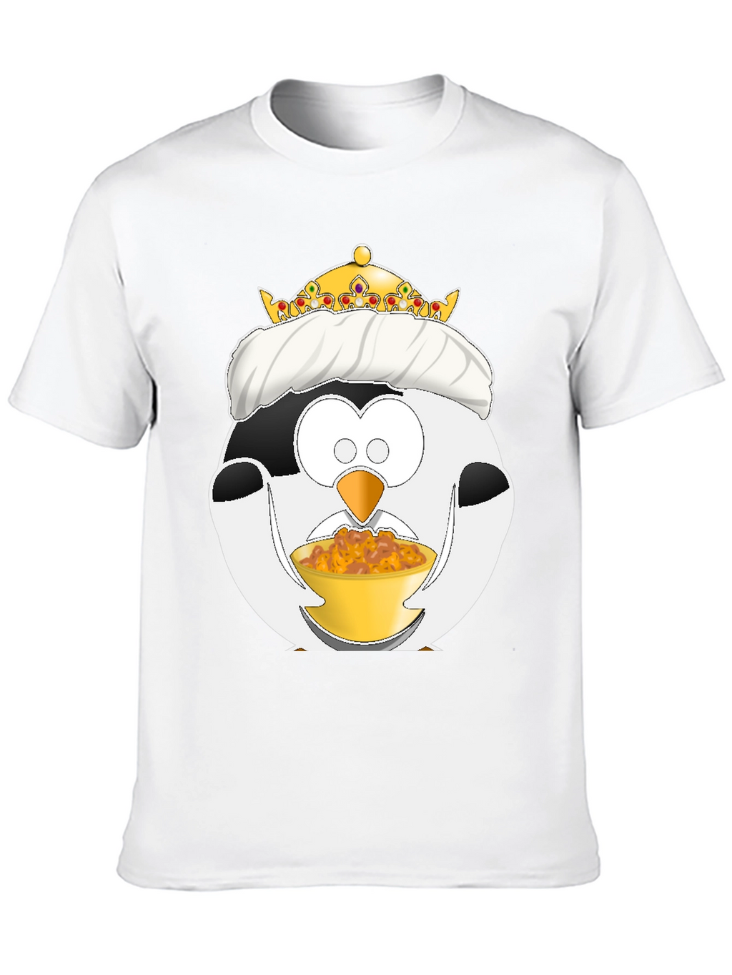 Funny Penguin King Graphic T-Shirt