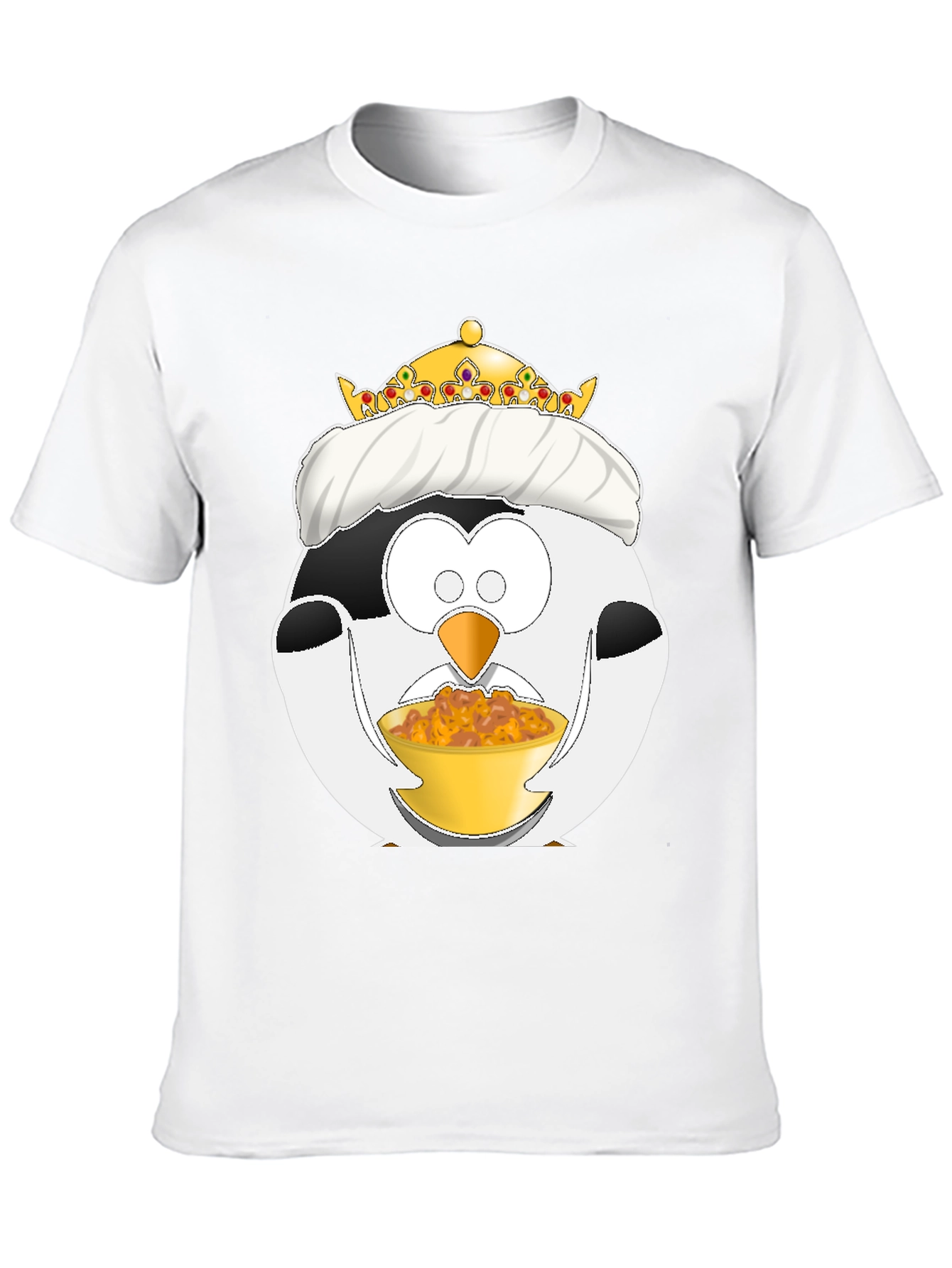 Funny Penguin King Graphic T-Shirt