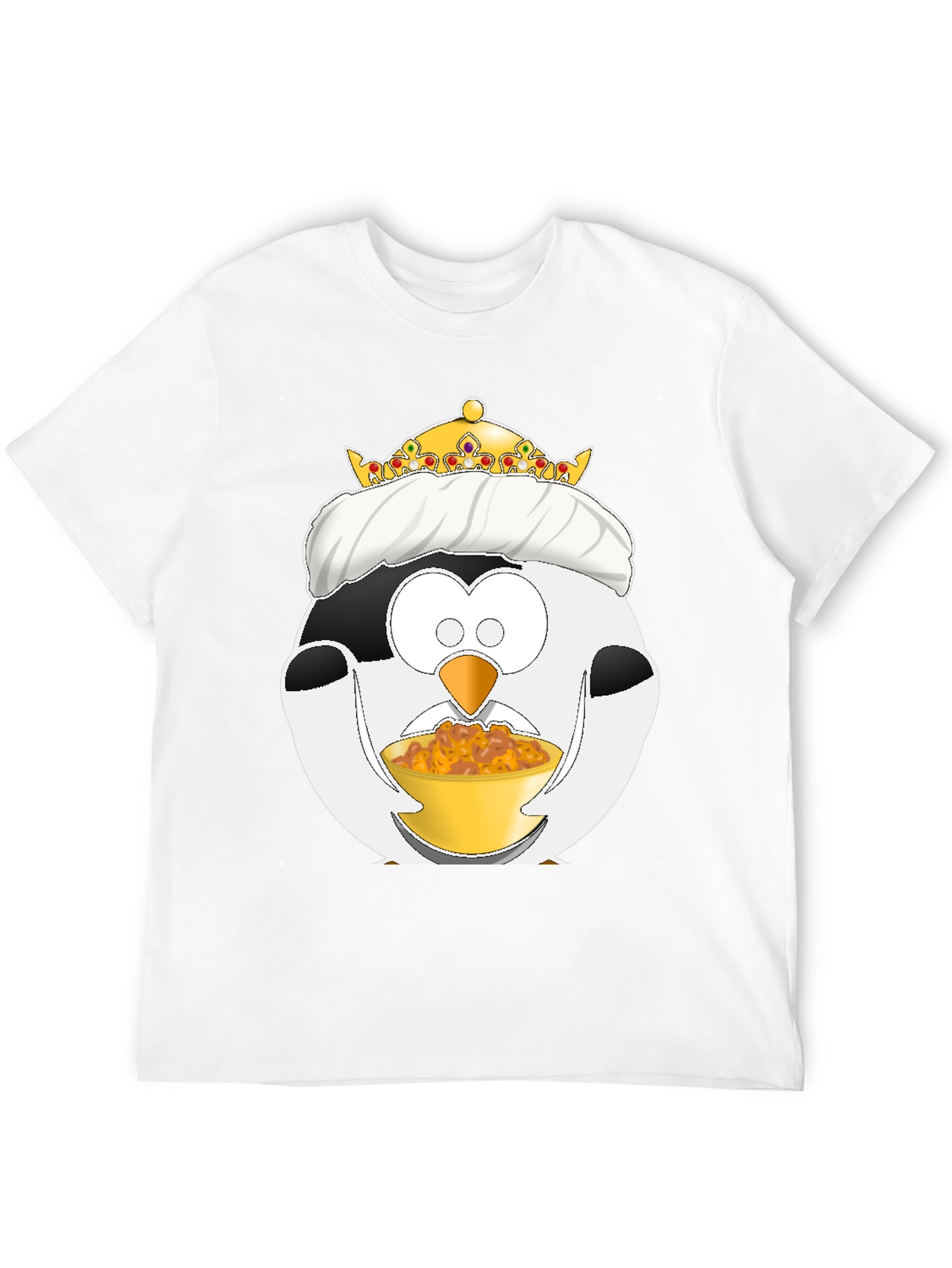 Funny Penguin King Graphic T-Shirt
