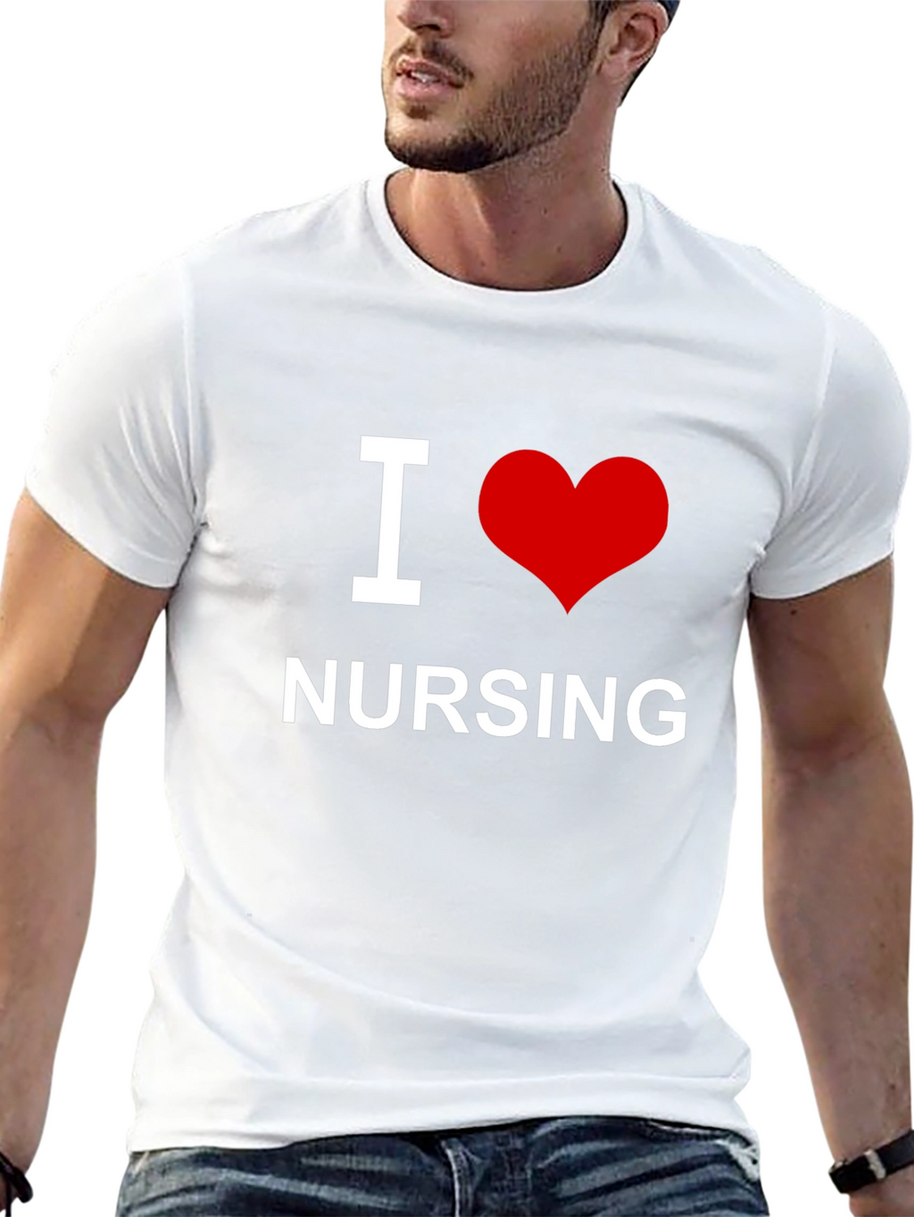 I Love Nursing T-Shirt - Soft Cotton Tee