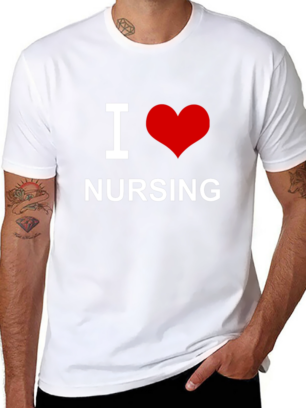 I Love Nursing T-Shirt - Soft Cotton Tee
