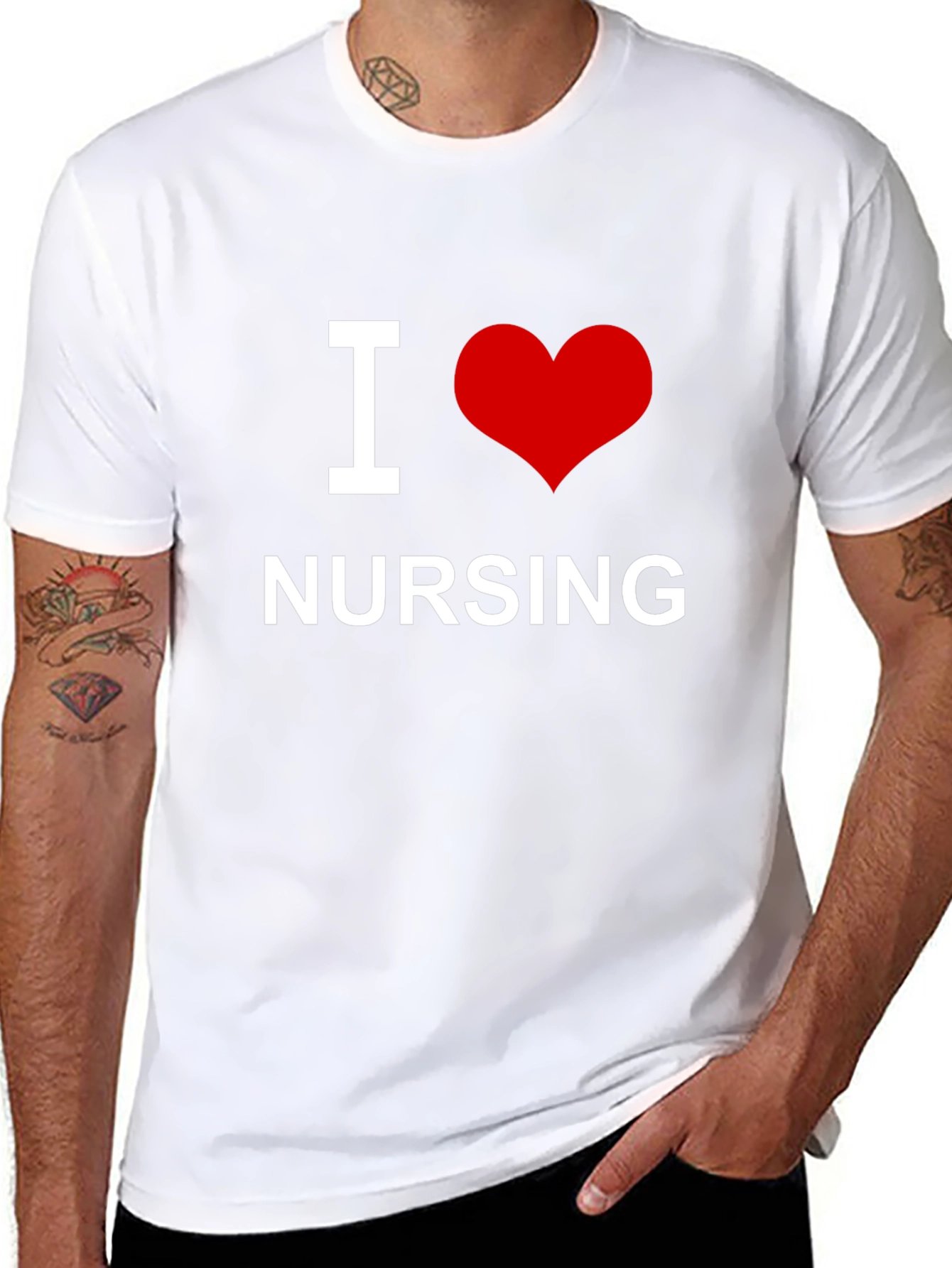 I Love Nursing T-Shirt - Soft Cotton Tee