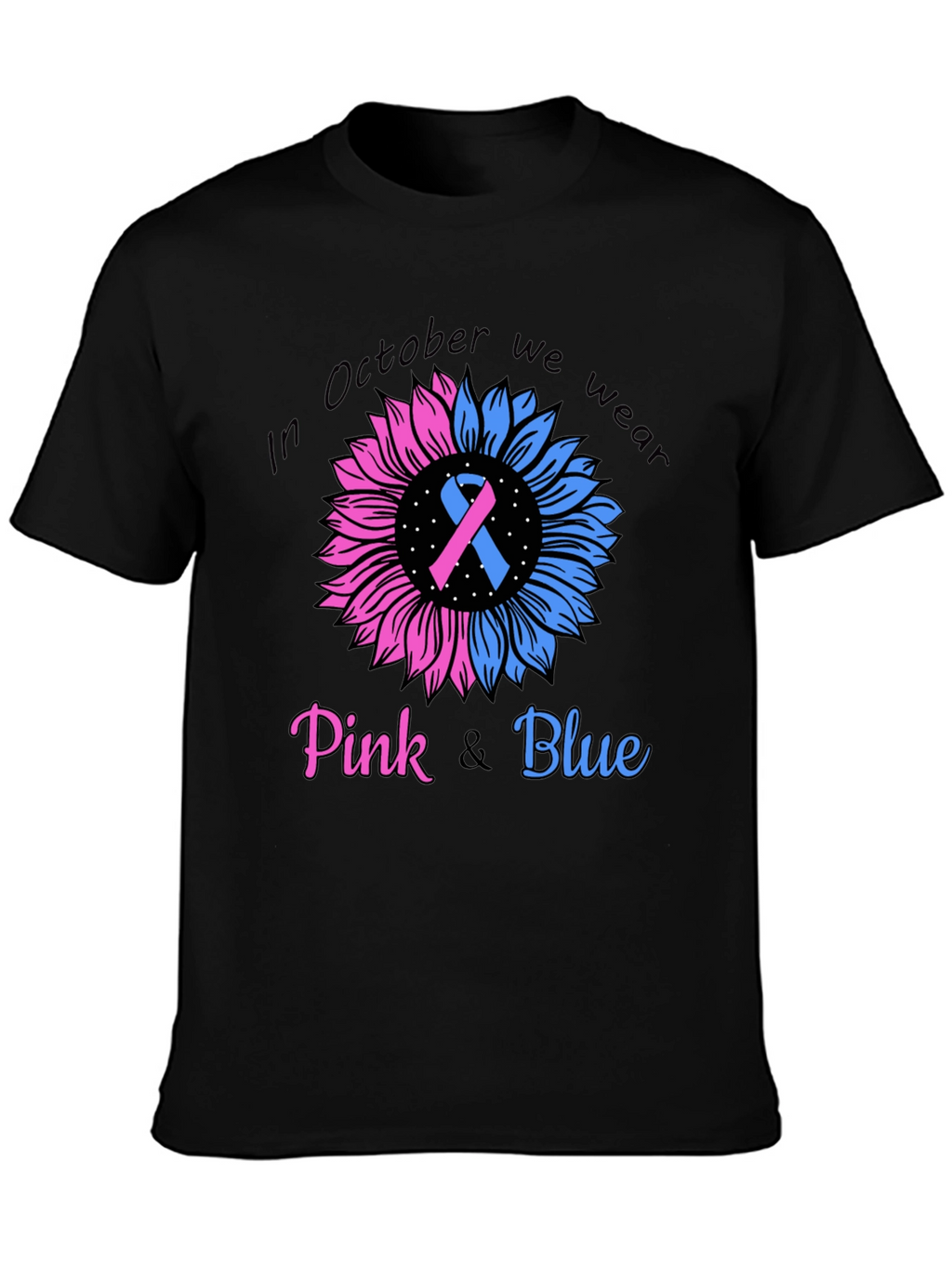 October Pink and Blue Awareness T-Shirt