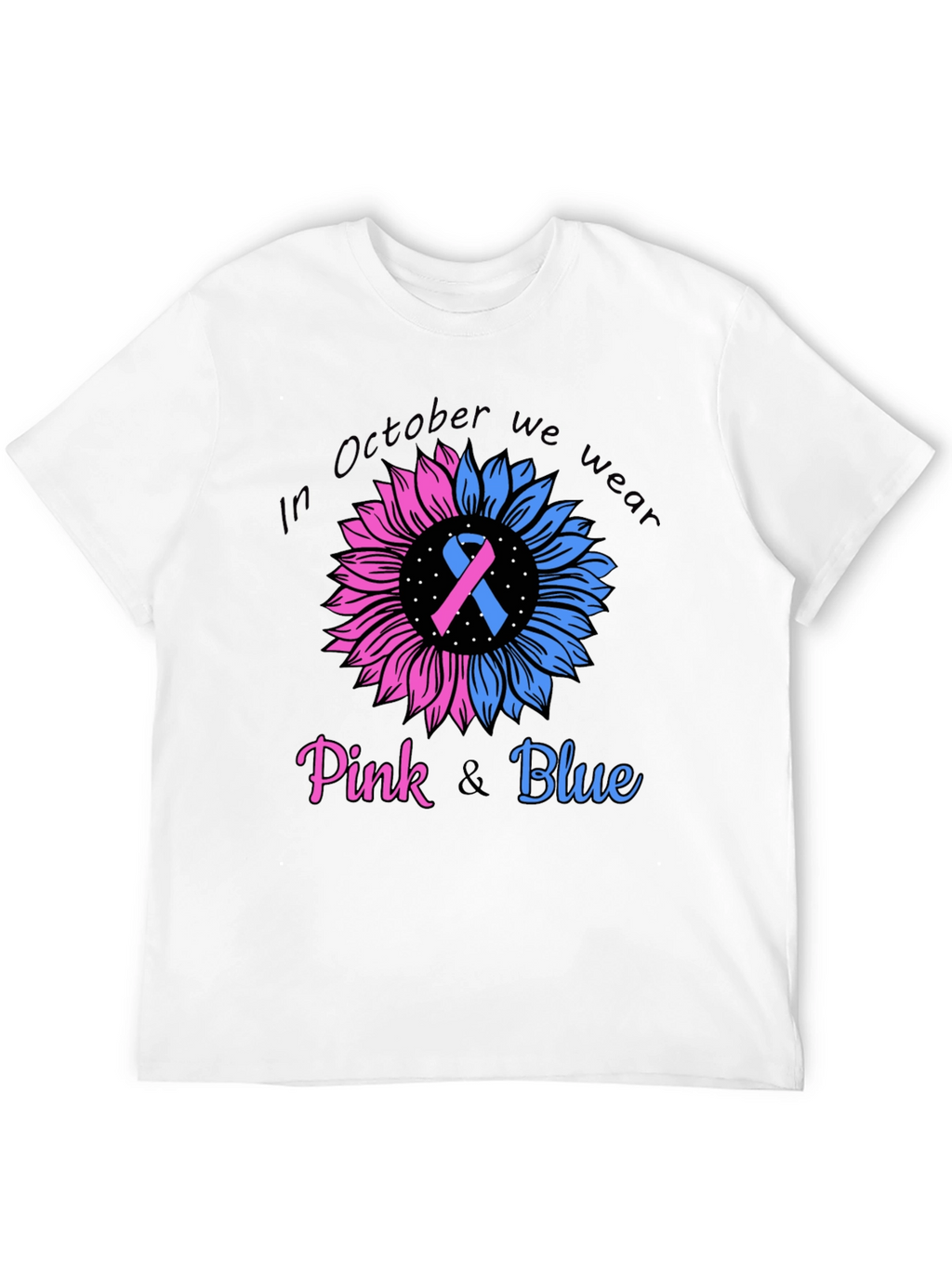October Pink and Blue Awareness T-Shirt