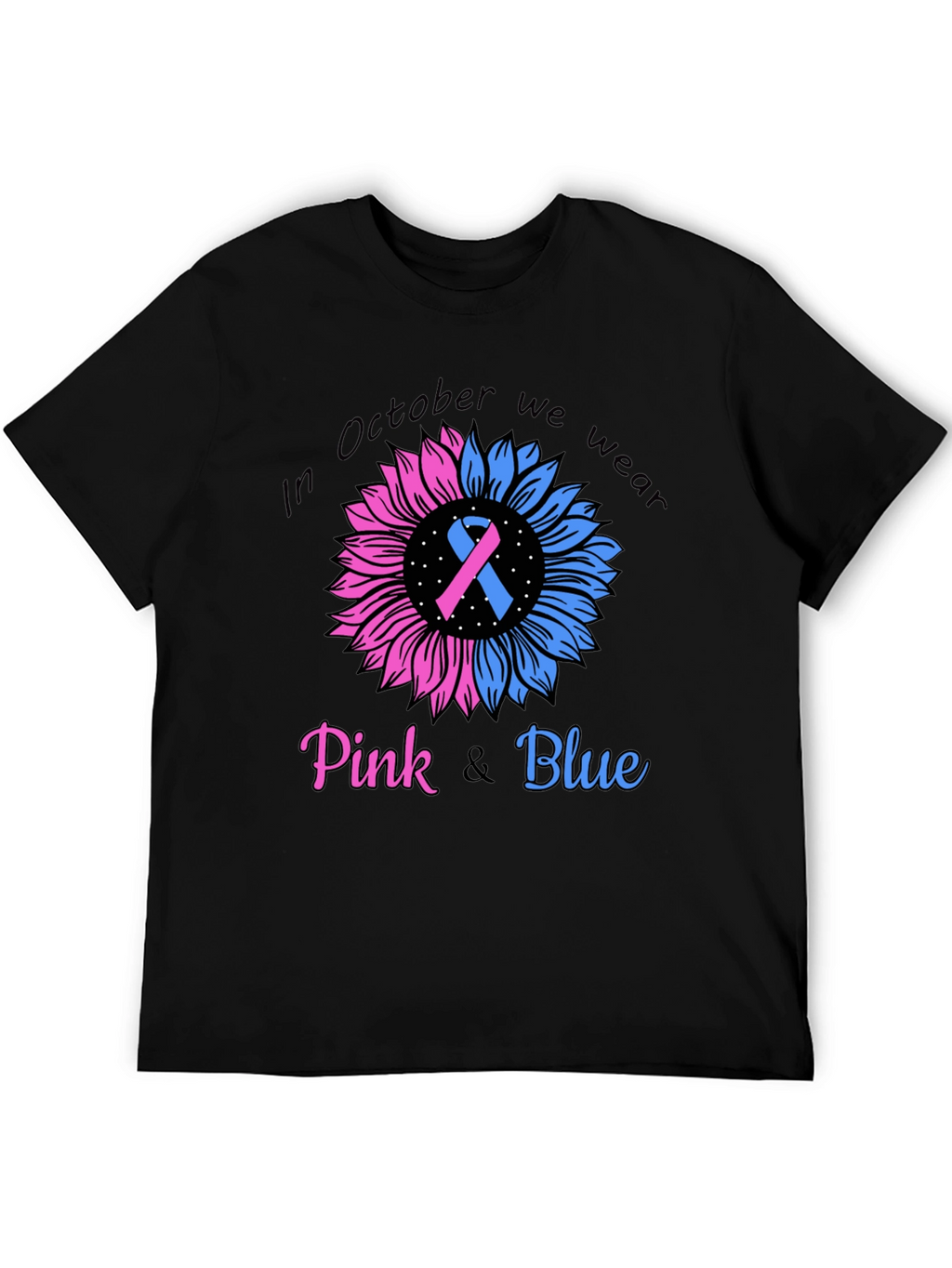 October Pink and Blue Awareness T-Shirt
