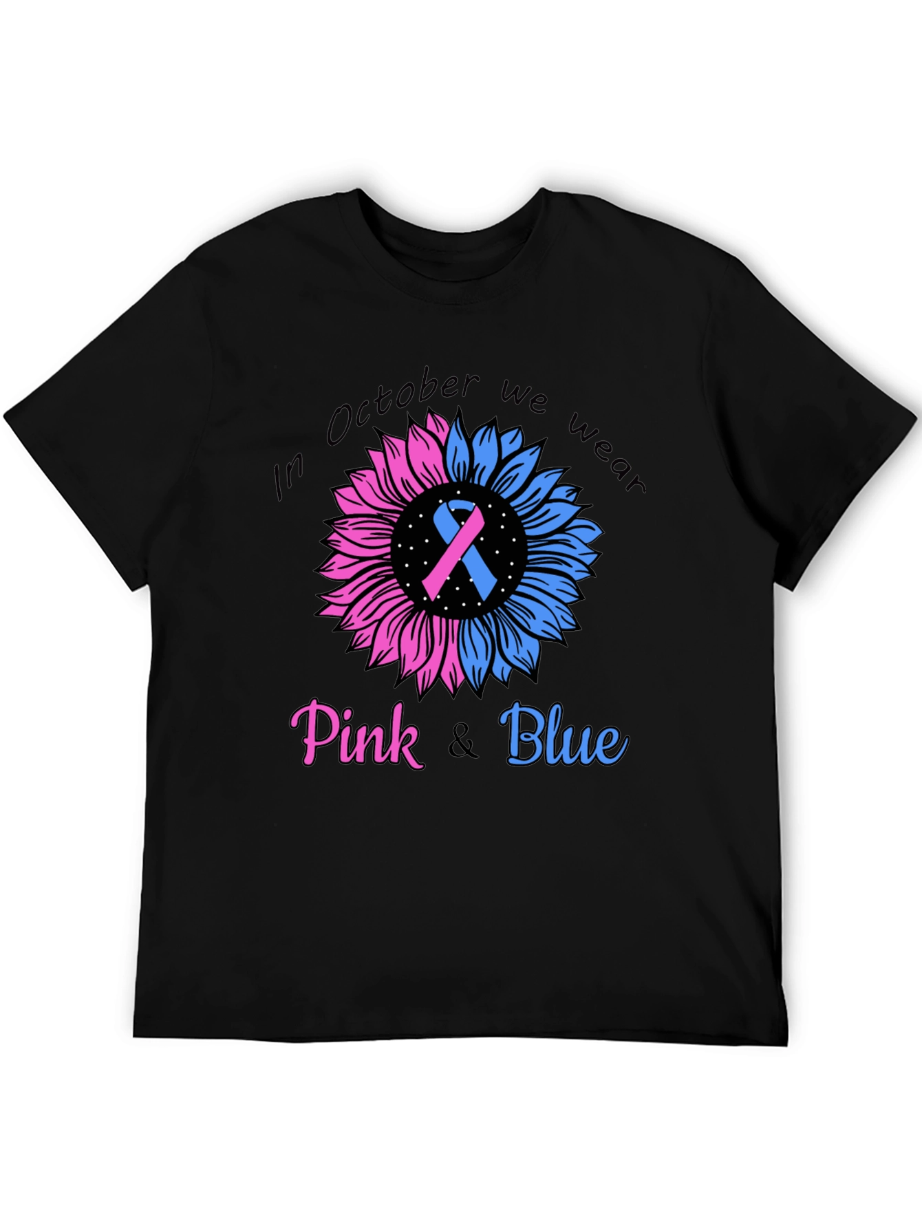 October Pink and Blue Awareness T-Shirt