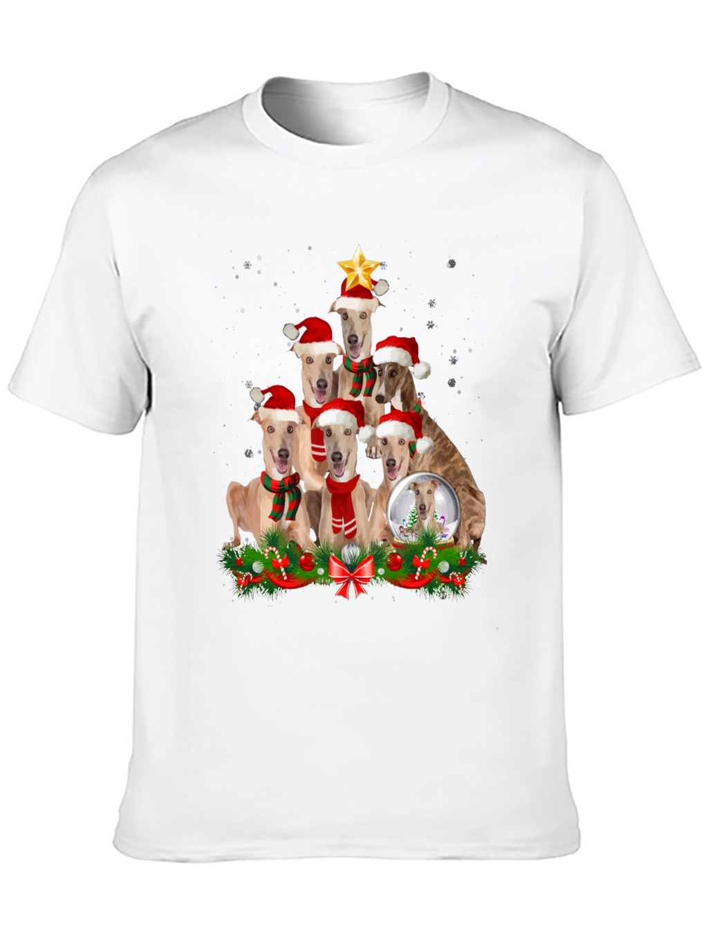 Christmas Dog T-Shirt Holiday Pet Lovers Tee