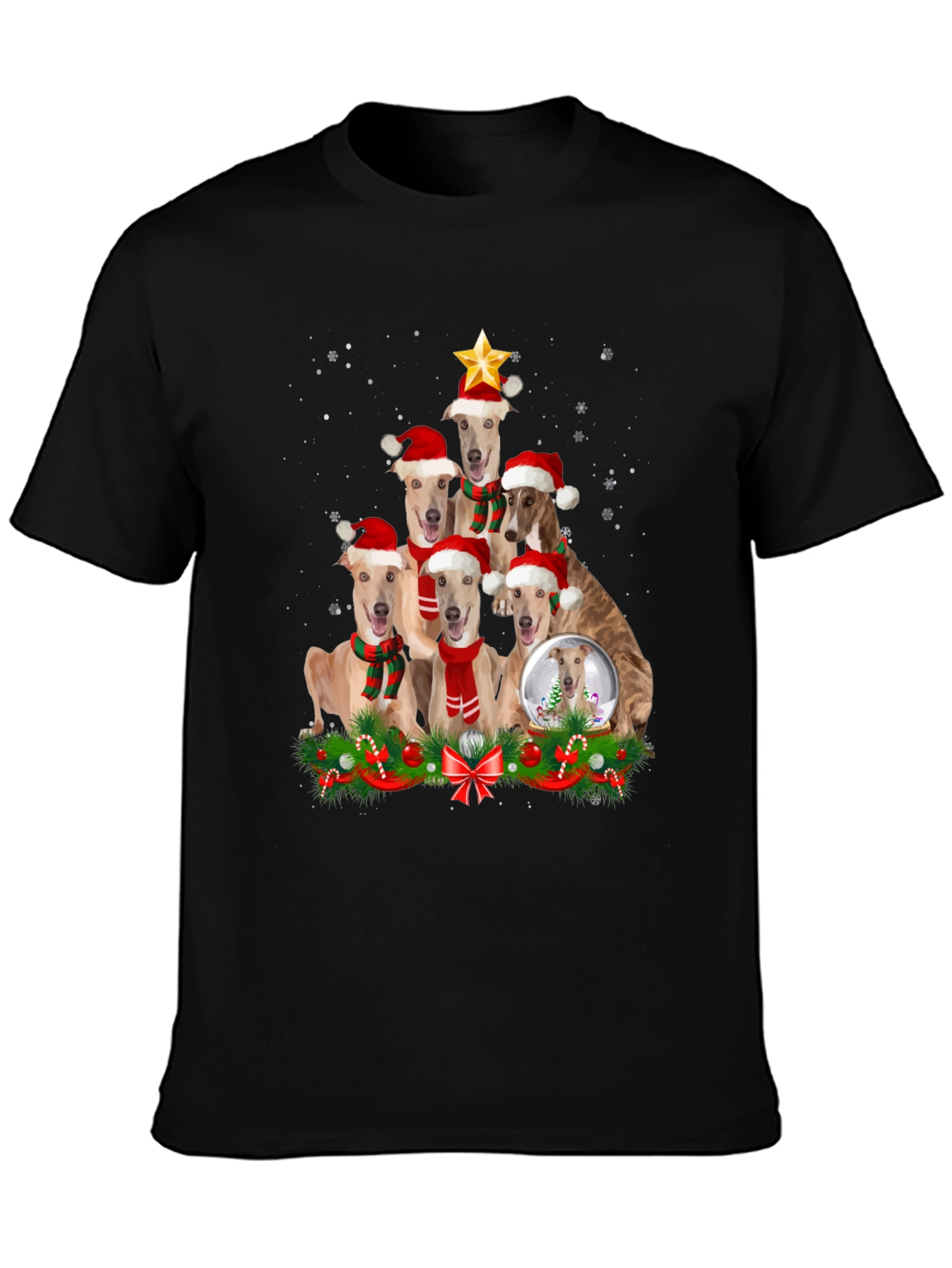Christmas Dog T-Shirt Holiday Pet Lovers Tee