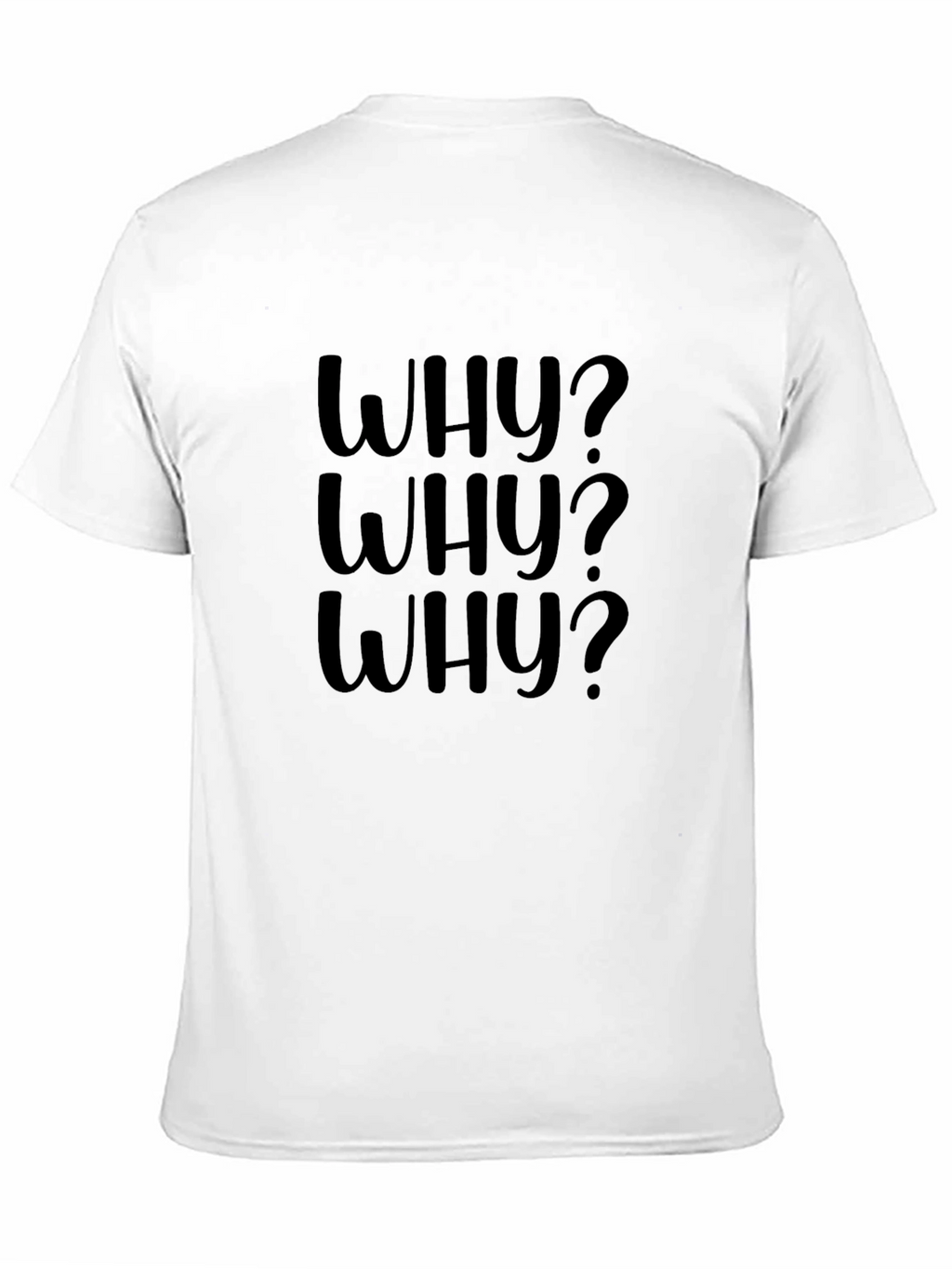 Why? Graphic Print Black T-Shirt