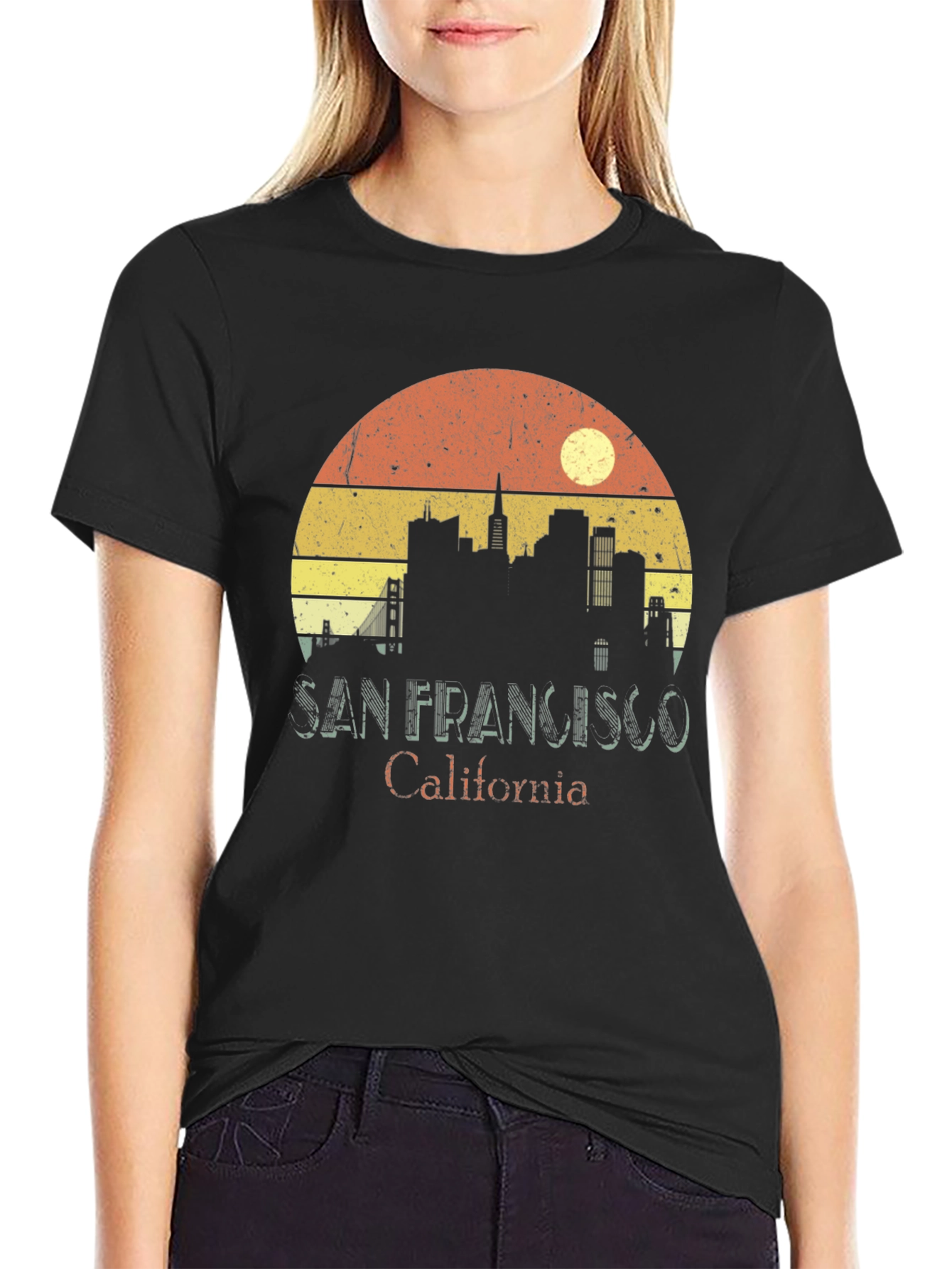 Retro San Francisco Skyline T-Shirt