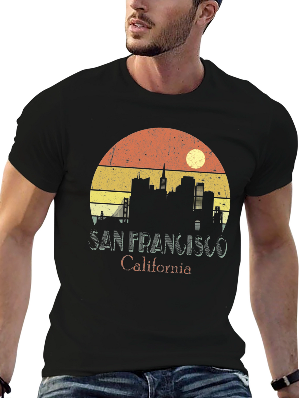 Retro San Francisco Skyline T-Shirt