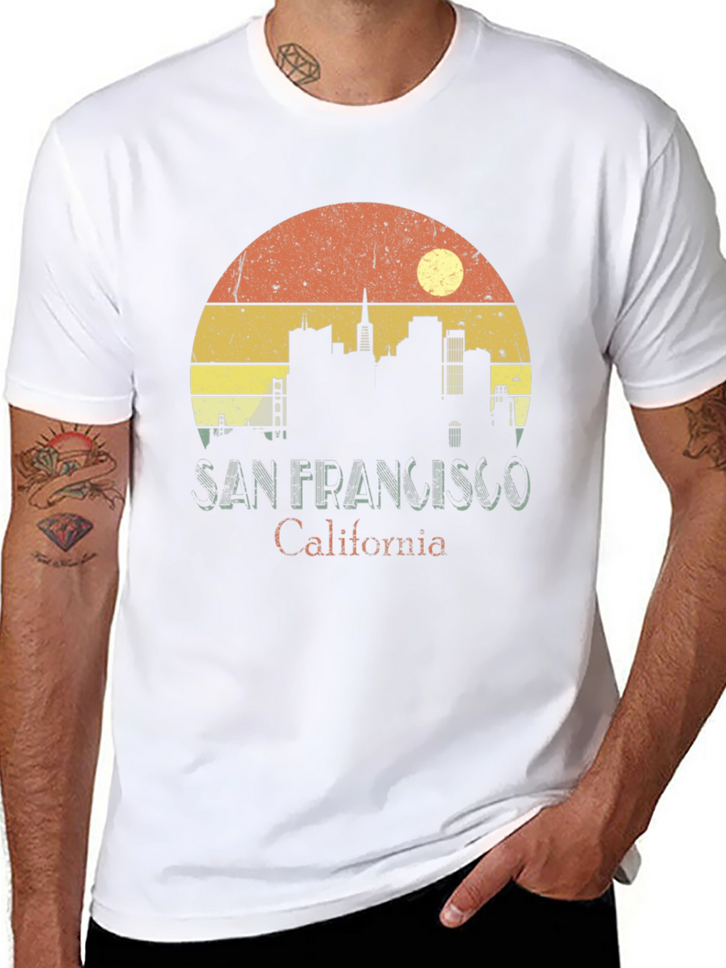 Retro San Francisco Skyline T-Shirt