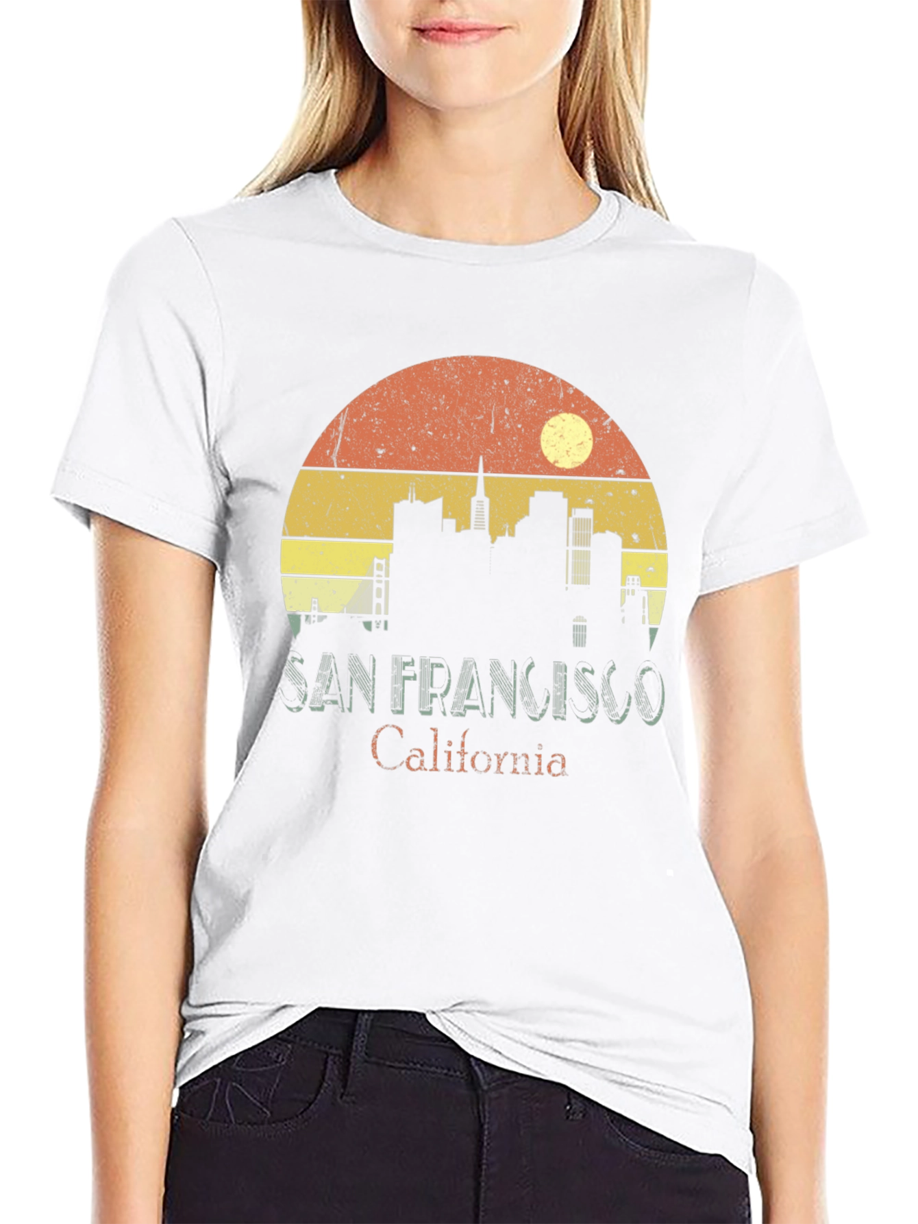 Retro San Francisco Skyline T-Shirt