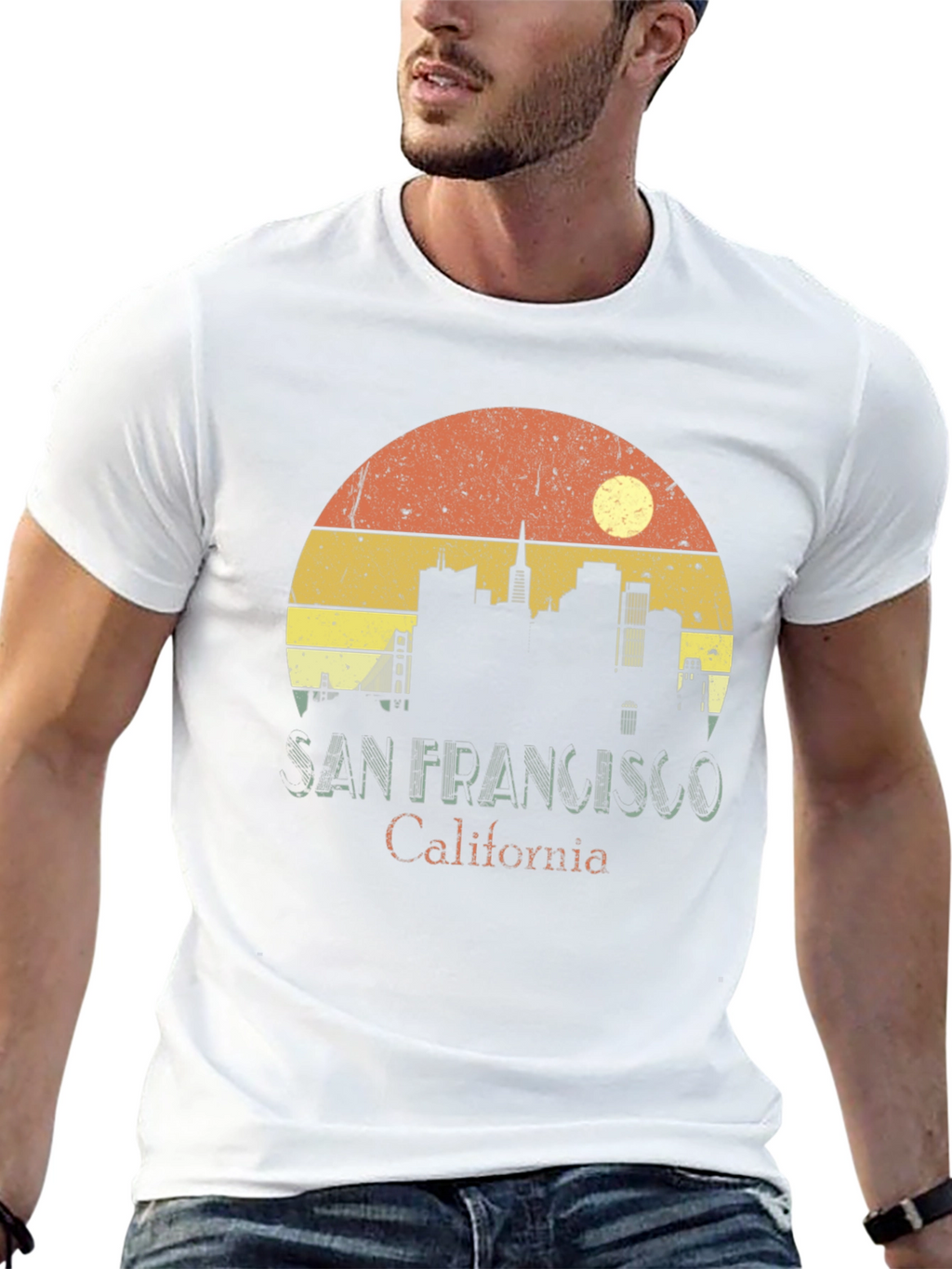 Retro San Francisco Skyline T-Shirt