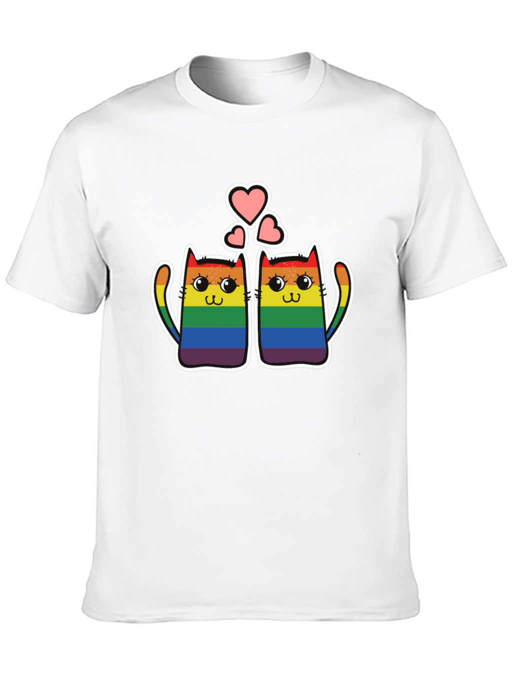 LGBT Pride Cats T-Shirt - Rainbow Love