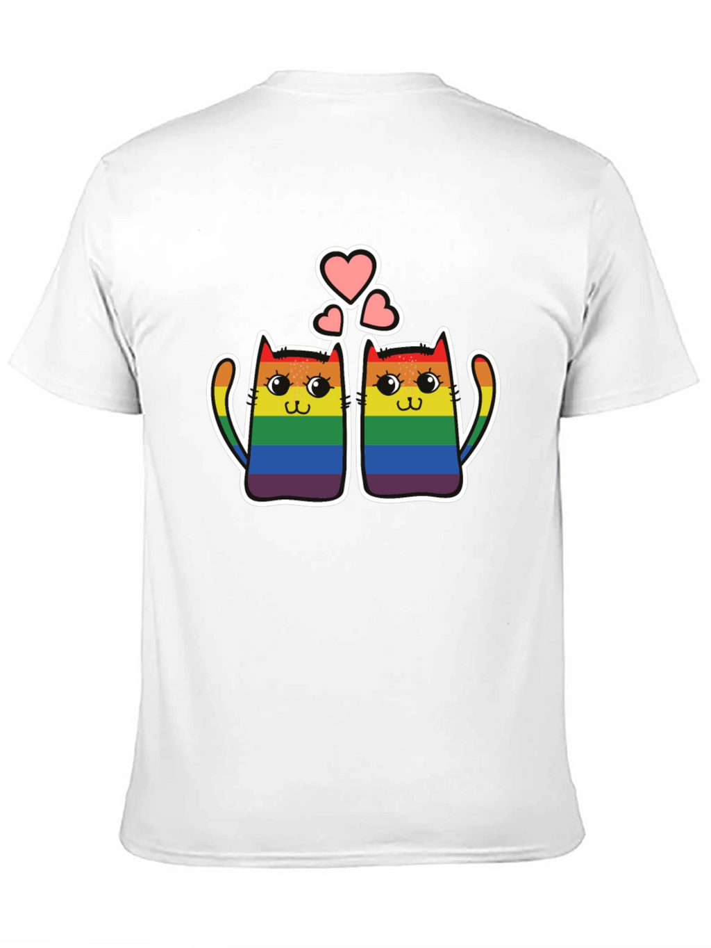 LGBT Pride Cats T-Shirt - Rainbow Love
