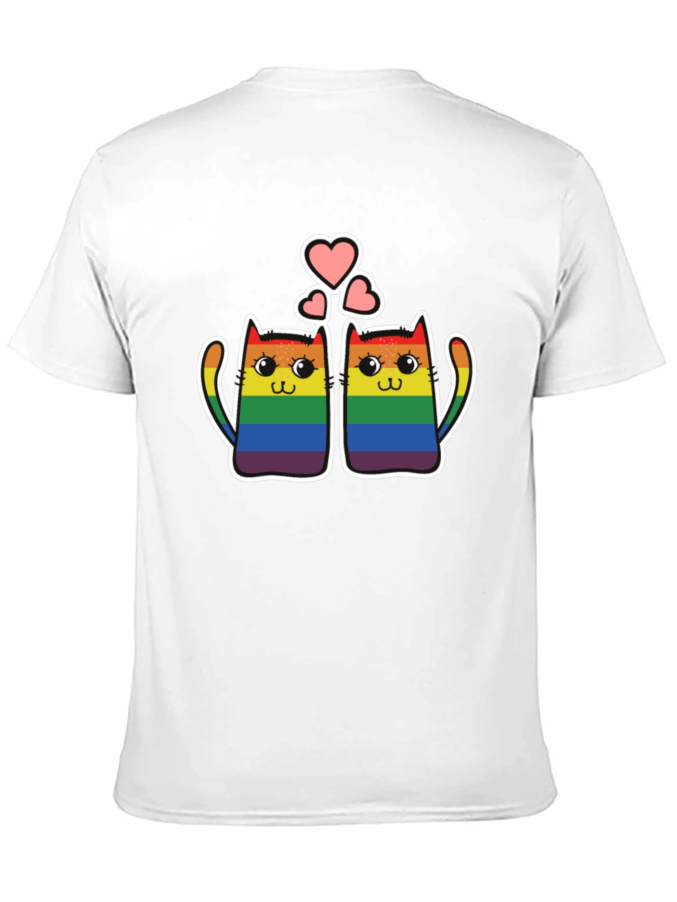 LGBT Pride Cats T-Shirt - Rainbow Love