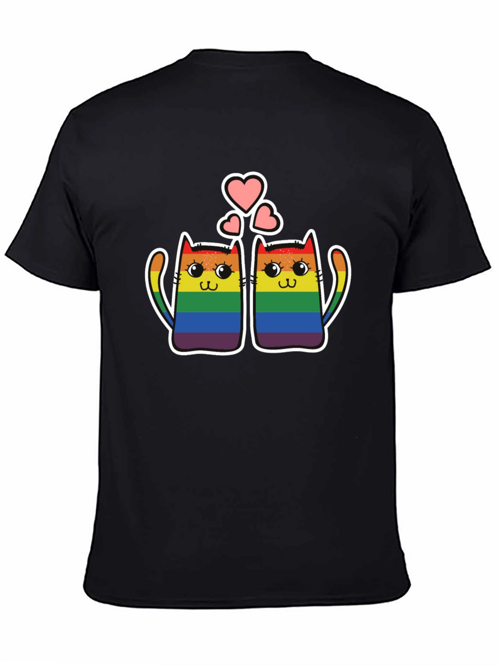 LGBT Pride Cats T-Shirt - Rainbow Love