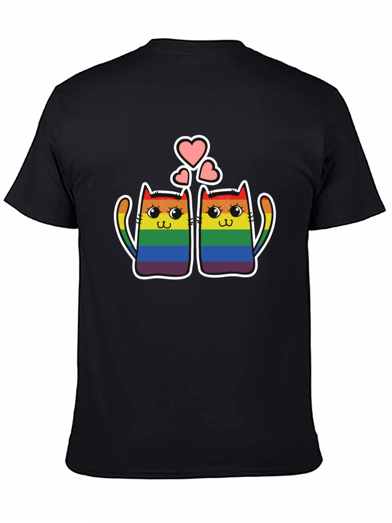 LGBT Pride Cats T-Shirt - Rainbow Love