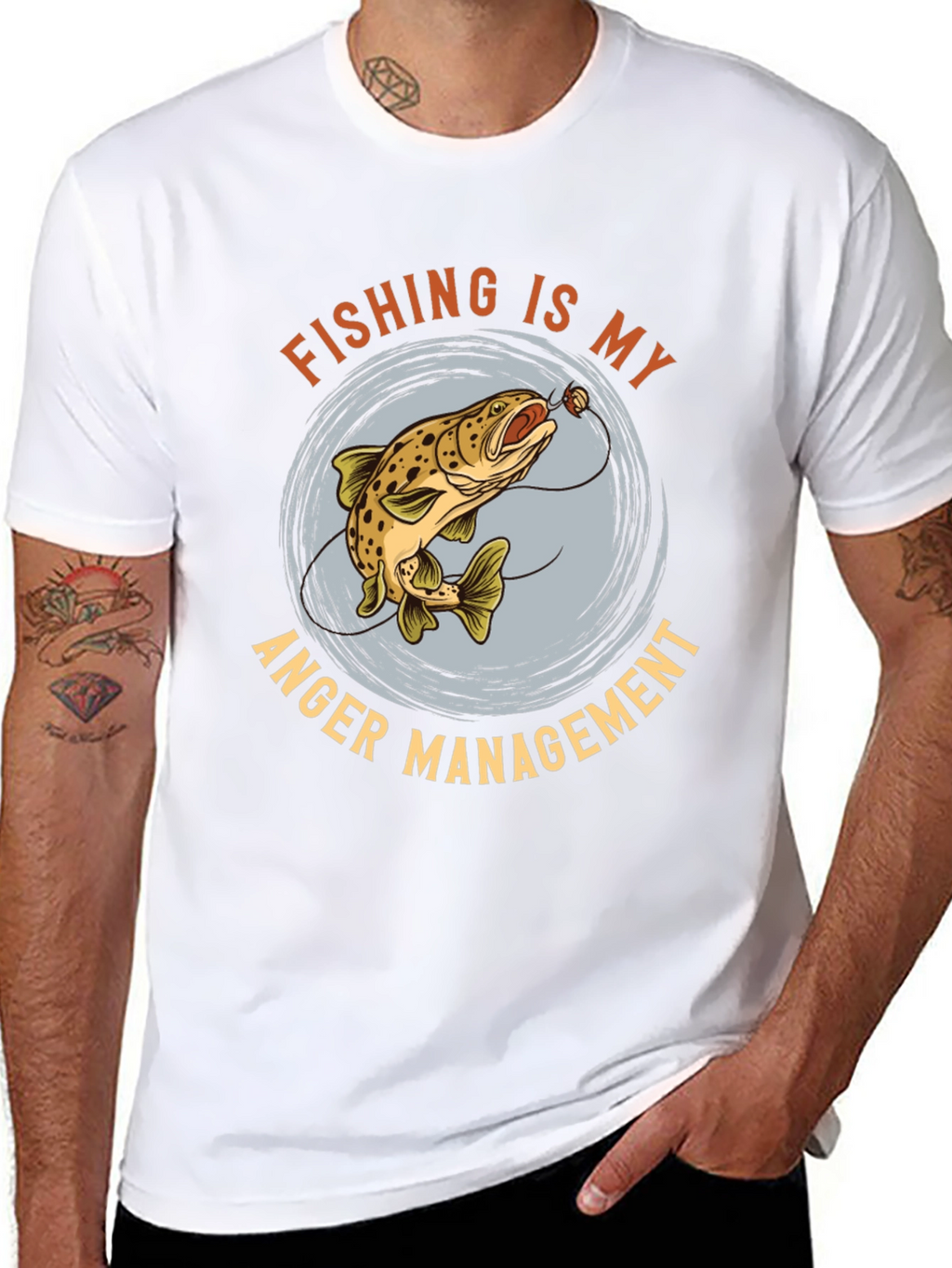 Fishing Anger Management Graphic Tee