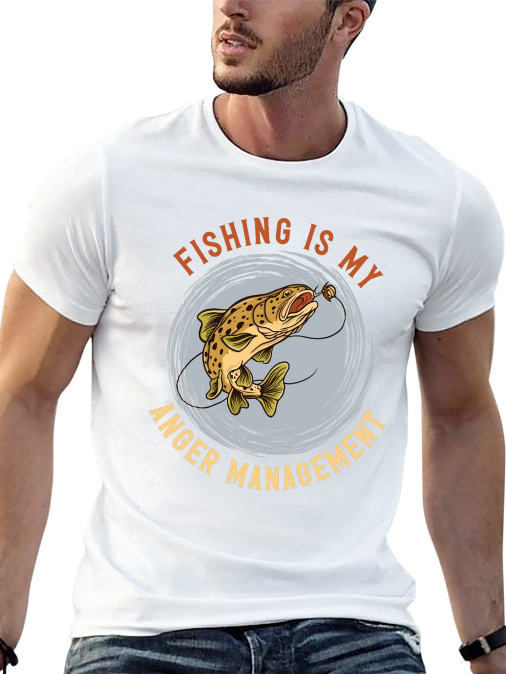Fishing Anger Management Graphic Tee