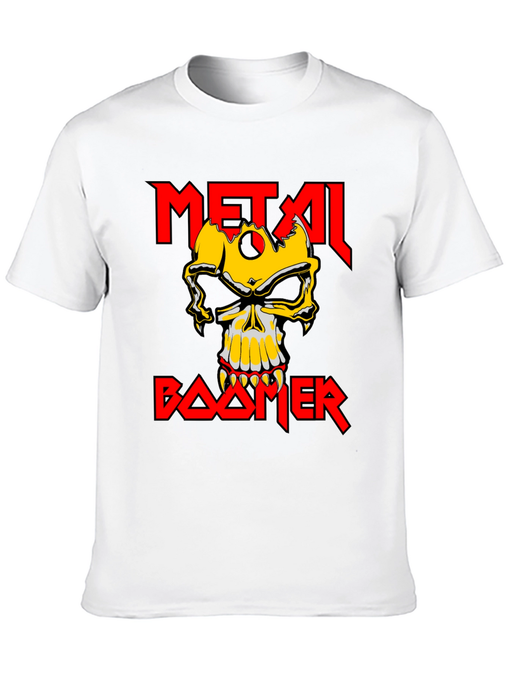 Metal Boomer T-Shirt - Skull Graphic Tee