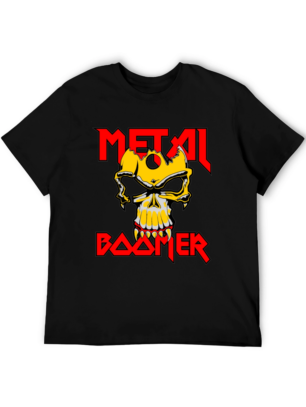 Metal Boomer T-Shirt - Skull Graphic Tee