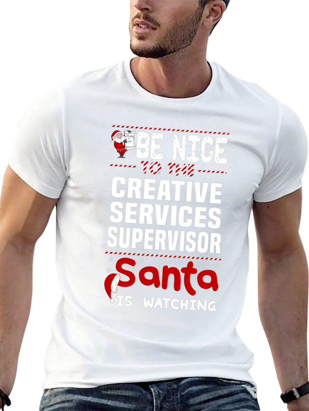 Be Nice Creative Services Supervisor Christmas T-Shirt