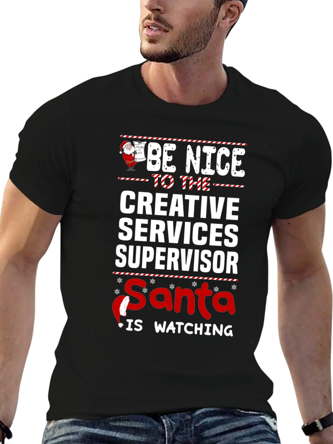 Be Nice Creative Services Supervisor Christmas T-Shirt