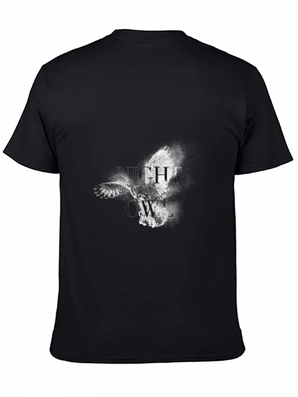 Night Owl Graphic Black T-Shirt