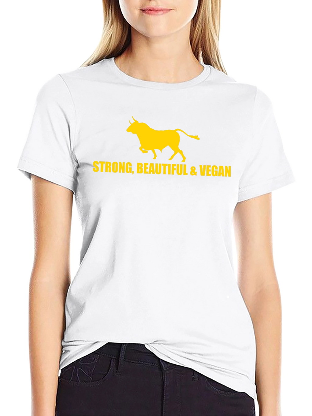 Strong Beautiful & Vegan Bull T-Shirt