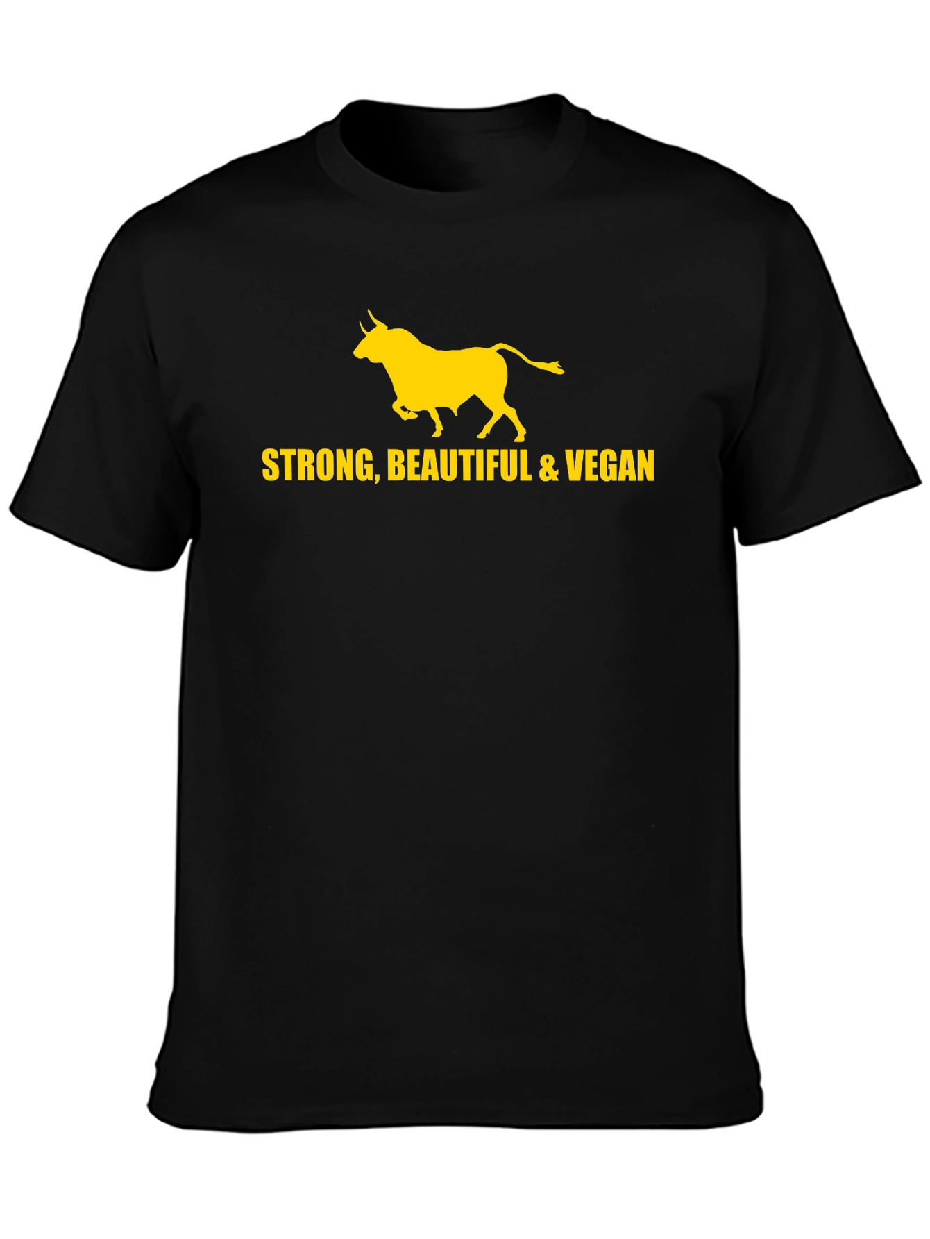 Strong Beautiful & Vegan Bull T-Shirt